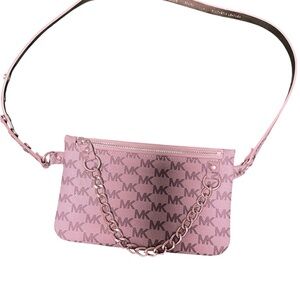 Michael Kors Pink Logo Crossbody Bag